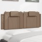 vidaXL Kopfteil-Kissen Cappuccino-Braun 120 cm Kunstleder vidaXL Kopfteil-Kissen Cappuccino-Braun 120 cm Kunstleder