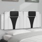 vidaXL Kopfteil-Kissen Weiß und Schwarz 120 cm Kunstleder vidaXL Kopfteil-Kissen Weiß und Schwarz 120 cm Kunstleder