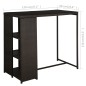 5-tlg. Gartenbar-Set mit Kissen Poly Rattan Braun 5-tlg. Gartenbar-Set mit Kissen Poly Rattan Braun