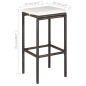 5-tlg. Gartenbar-Set mit Kissen Poly Rattan Braun 5-tlg. Gartenbar-Set mit Kissen Poly Rattan Braun