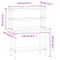 vidaXL Küchen-Arbeitstisch mit Aufsatzboard 110x55x150 cm Edelstahl vidaXL Küchen-Arbeitstisch mit Aufsatzboard 110x55x150 cm Edelstahl