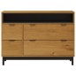 vidaXL Schubladenschrank FLAM 110x40x80 cm Massivholz Kiefer vidaXL Schubladenschrank FLAM 110x40x80 cm Massivholz Kiefer