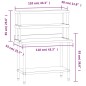 vidaXL Küchen-Arbeitstisch mit Aufsatzboard 110x55x150 cm Edelstahl vidaXL Küchen-Arbeitstisch mit Aufsatzboard 110x55x150 cm Edelstahl