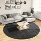 vidaXL Teppich Shaggy Hochflor Modern Anthrazit Ø 240 cm vidaXL Teppich Shaggy Hochflor Modern Anthrazit Ø 240 cm