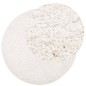 vidaXL Teppich Shaggy Hochflor Modern Creme Ø 100 cm vidaXL Teppich Shaggy Hochflor Modern Creme Ø 100 cm