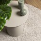 vidaXL Teppich Shaggy Hochflor Modern Creme Ø 100 cm vidaXL Teppich Shaggy Hochflor Modern Creme Ø 100 cm