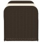 vidaXL Sitzbank mit Stauraum & Kissen Braun 115x51x52 cm Poly Rattan vidaXL Sitzbank mit Stauraum & Kissen Braun 115x51x52 cm Poly Rattan