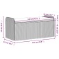 vidaXL Sitzbank mit Stauraum & Kissen Braun 115x51x52 cm Poly Rattan vidaXL Sitzbank mit Stauraum & Kissen Braun 115x51x52 cm Poly Rattan
