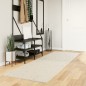 vidaXL Teppich Shaggy Hochflor Modern Creme 80x250 cm vidaXL Teppich Shaggy Hochflor Modern Creme 80x250 cm