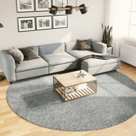 vidaXL Teppich Shaggy Hochflor Modern Grün Ø 280 cm