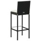 vidaXL 9-tlg. Gartenbar-Set mit Kissen Poly Rattan Schwarz vidaXL 9-tlg. Gartenbar-Set mit Kissen Poly Rattan Schwarz