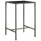 3-tlg. Gartenbar-Set Poly Rattan Grau 3-tlg. Gartenbar-Set Poly Rattan Grau