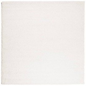 vidaXL Teppich Shaggy Hochflor Modern Creme 120x120 cm