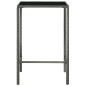 3-tlg. Gartenbar-Set Poly Rattan Grau 3-tlg. Gartenbar-Set Poly Rattan Grau