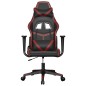vidaXL Gaming-Stuhl mit Massagefunktion Schwarz und Weinrot Kunstleder vidaXL Gaming-Stuhl mit Massagefunktion Schwarz und Weinrot Kunstleder