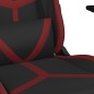 vidaXL Gaming-Stuhl mit Massagefunktion Schwarz und Weinrot Kunstleder vidaXL Gaming-Stuhl mit Massagefunktion Schwarz und Weinrot Kunstleder