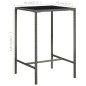 3-tlg. Gartenbar-Set Poly Rattan Grau 3-tlg. Gartenbar-Set Poly Rattan Grau