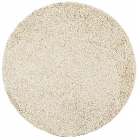 vidaXL Teppich Shaggy Hochflor Modern Golden Ø 120 cm