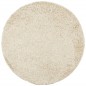 vidaXL Teppich Shaggy Hochflor Modern Golden Ø 120 cm vidaXL Teppich Shaggy Hochflor Modern Golden Ø 120 cm