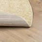 vidaXL Teppich Shaggy Hochflor Modern Golden Ø 120 cm vidaXL Teppich Shaggy Hochflor Modern Golden Ø 120 cm