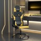 vidaXL Gaming-Stuhl mit Massagefunktion Schwarz & Golden Kunstleder vidaXL Gaming-Stuhl mit Massagefunktion Schwarz & Golden Kunstleder