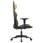 vidaXL Gaming-Stuhl mit Massagefunktion Schwarz & Golden Kunstleder vidaXL Gaming-Stuhl mit Massagefunktion Schwarz & Golden Kunstleder