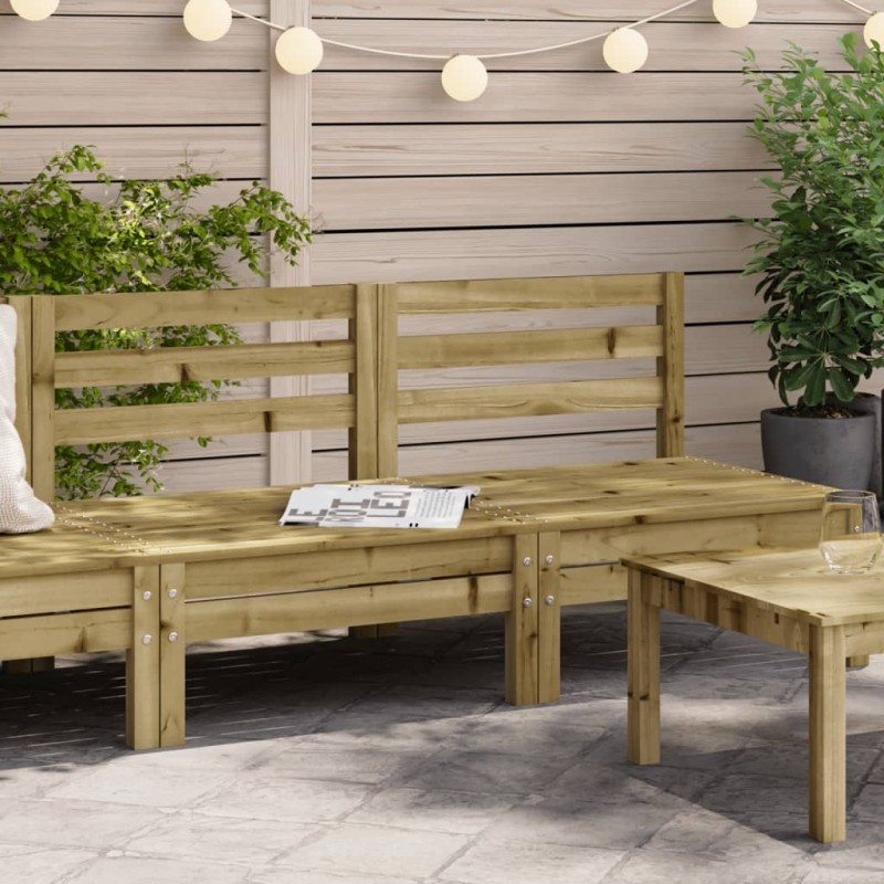vidaXL Gartensofas ohne Armlehnen 2 Stk. Kiefernholz Imprägniert vidaXL Gartensofas ohne Armlehnen 2 Stk. Kiefernholz Imprägniert