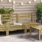 vidaXL Gartensofas ohne Armlehnen 2 Stk. Kiefernholz Imprägniert vidaXL Gartensofas ohne Armlehnen 2 Stk. Kiefernholz Imprägniert