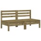 vidaXL Gartensofas ohne Armlehnen 2 Stk. Kiefernholz Imprägniert vidaXL Gartensofas ohne Armlehnen 2 Stk. Kiefernholz Imprägniert