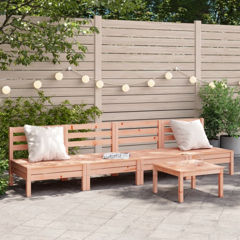 vidaXL Gartensofas ohne Armlehnen 4 Stk. Massivholz Douglasie vidaXL Gartensofas ohne Armlehnen 4 Stk. Massivholz Douglasie