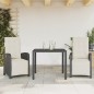 vidaXL 3-tlg. Bistro-Set mit Kissen Schwarz Poly Rattan vidaXL 3-tlg. Bistro-Set mit Kissen Schwarz Poly Rattan