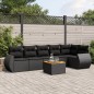 vidaXL 7-tlg. Garten-Sofagarnitur mit Kissen Schwarz Poly Rattan vidaXL 7-tlg. Garten-Sofagarnitur mit Kissen Schwarz Poly Rattan