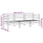 vidaXL Gartensofa 3-Sitzer Massivholz Douglasie vidaXL Gartensofa 3-Sitzer Massivholz Douglasie