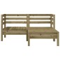 vidaXL Gartensofa 2-Sitzer mit Hocker Kiefernholz Imprägniert vidaXL Gartensofa 2-Sitzer mit Hocker Kiefernholz Imprägniert