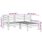 vidaXL Gartensofa 2-Sitzer mit Hocker Kiefernholz Imprägniert vidaXL Gartensofa 2-Sitzer mit Hocker Kiefernholz Imprägniert