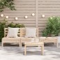 vidaXL Gartensofa 3-Sitzer Massivholz Kiefer vidaXL Gartensofa 3-Sitzer Massivholz Kiefer