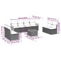 vidaXL 9-tlg. Garten-Sofagarnitur mit Kissen Beige Poly Rattan vidaXL 9-tlg. Garten-Sofagarnitur mit Kissen Beige Poly Rattan