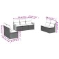 vidaXL 7-tlg. Garten-Sofagarnitur mit Kissen Beige Poly Rattan vidaXL 7-tlg. Garten-Sofagarnitur mit Kissen Beige Poly Rattan