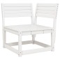 vidaXL 4-tlg. Garten-Lounge-Set Weiß Massivholz Kiefer vidaXL 4-tlg. Garten-Lounge-Set Weiß Massivholz Kiefer