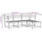 vidaXL 4-tlg. Garten-Lounge-Set Weiß Massivholz Kiefer vidaXL 4-tlg. Garten-Lounge-Set Weiß Massivholz Kiefer