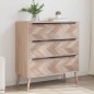 vidaXL Schubladenschrank Sonoma-Eiche 80x38,5x87 cm Holzwerkstoff vidaXL Schubladenschrank Sonoma-Eiche 80x38,5x87 cm Holzwerkstoff