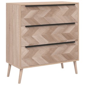 vidaXL Schubladenschrank Sonoma-Eiche 80x38,5x87 cm Holzwerkstoff