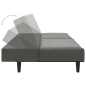 vidaXL Schlafsofa 2-Sitzer Grau Kunstleder vidaXL Schlafsofa 2-Sitzer Grau Kunstleder