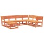 vidaXL 7-tlg. Garten-Lounge-Set Wachsbraun Massivholz Kiefer vidaXL 7-tlg. Garten-Lounge-Set Wachsbraun Massivholz Kiefer