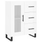 Highboard Hochglanz-Weiß 69,5x34x180 cm Holzwerkstoff Highboard Hochglanz-Weiß 69,5x34x180 cm Holzwerkstoff