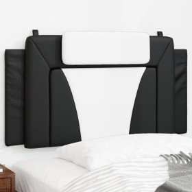 vidaXL Kopfteil-Kissen Schwarz und Weiß 100 cm Kunstleder