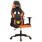 vidaXL Gaming-Stuhl mit Massagefunktion Schwarz und Orange Kunstleder vidaXL Gaming-Stuhl mit Massagefunktion Schwarz und Orange Kunstleder