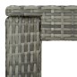 5-tlg. Gartenbar-Set mit Kissen Poly Rattan Grau 5-tlg. Gartenbar-Set mit Kissen Poly Rattan Grau