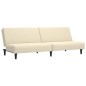 vidaXL Schlafsofa 2-Sitzer Creme Samt vidaXL Schlafsofa 2-Sitzer Creme Samt