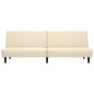 vidaXL Schlafsofa 2-Sitzer Creme Samt vidaXL Schlafsofa 2-Sitzer Creme Samt